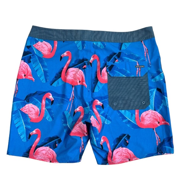 NWT Rip Curl Mirage Ultimate 18” Boardshorts size 36 in Blue Flamino Print - Picture 6 of 7